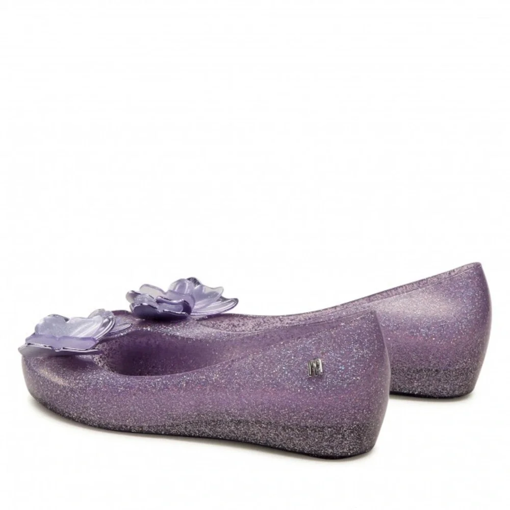 FLATS MELISSA Mini‎ Ultragirl Fly Inf 33280 Purple Glitter Holograf/Purple